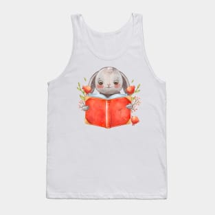 Animal Reading Childlike Tank Top